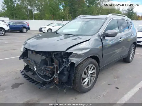 2014 Nissan Rogue S/Sl/Sv VIN 5N1AT2MV4EC849174 фото 3