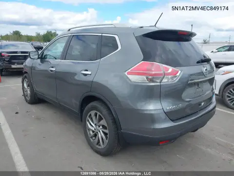 2014 Nissan Rogue S/Sl/Sv VIN 5N1AT2MV4EC849174 фото 4