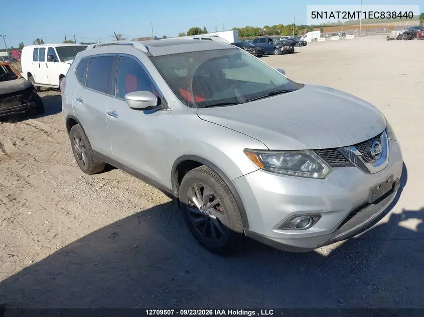 2014 Nissan Rogue S/Sl/Sv VIN 5N1AT2MT1EC838440 фото 2