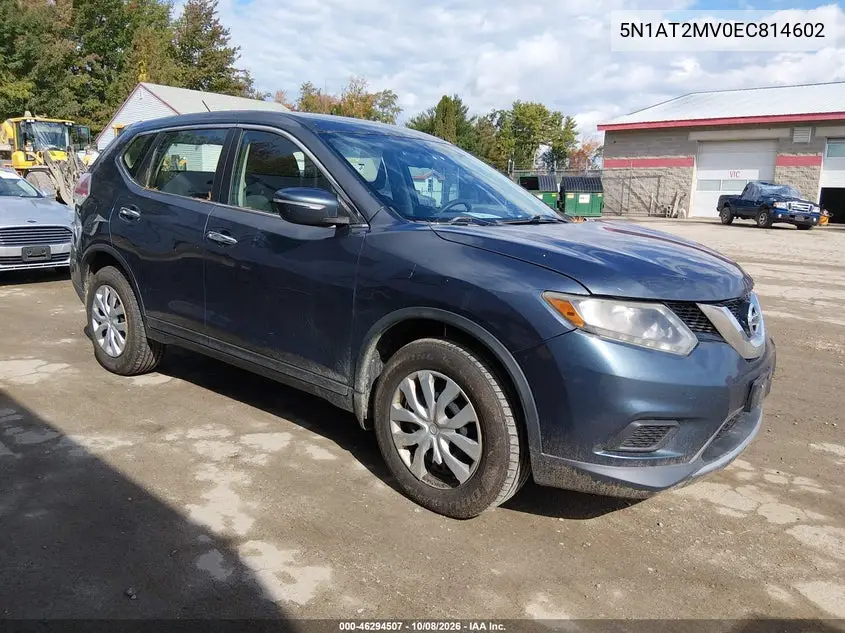 2014 Nissan Rogue S VIN 5N1AT2MV0EC814602 фото 2