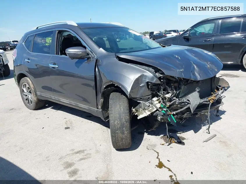 2014 Nissan Rogue Sl VIN 5N1AT2MT7EC857588 фото 2