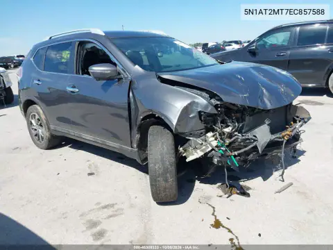 2014 Nissan Rogue Sl VIN 5N1AT2MT7EC857588 фото 2