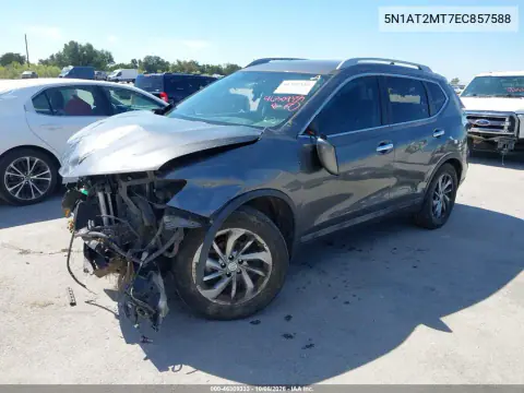2014 Nissan Rogue Sl VIN 5N1AT2MT7EC857588 фото 3