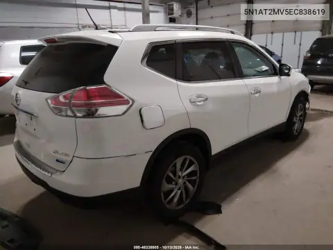 2014 Nissan Rogue S/Sl/Sv VIN 5N1AT2MV5EC838619 фото 5