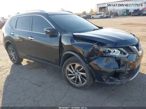 5N1AT2MV4EC777019 — 2014 Nissan Rogue, Передняя часть, фото до ремонта