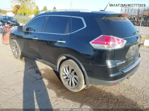 2014 Nissan Rogue S/Sl/Sv VIN 5N1AT2MV4EC777019 фото 4