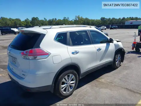 2014 Nissan Rogue Sv VIN 5N1AT2MV7EC807422 фото 5