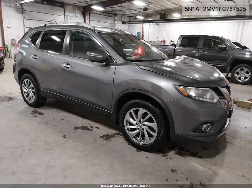5N1AT2MV1FC787525 — 2015 Nissan Rogue, фото 2 с аукциона IAAI, Передняя часть