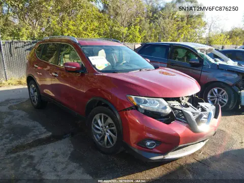 2015 Nissan Rogue Sl VIN 5N1AT2MV6FC876250 фото 2