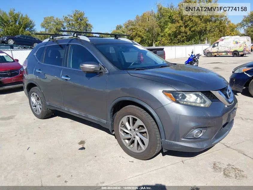 2015 Nissan Rogue Sl VIN 5N1AT2MV1FC774158 фото 2