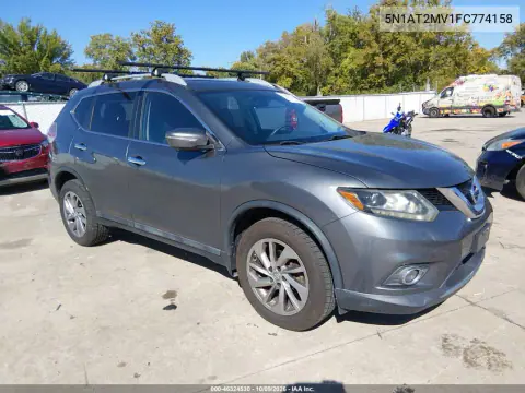 2015 Nissan Rogue Sl VIN 5N1AT2MV1FC774158 фото 2