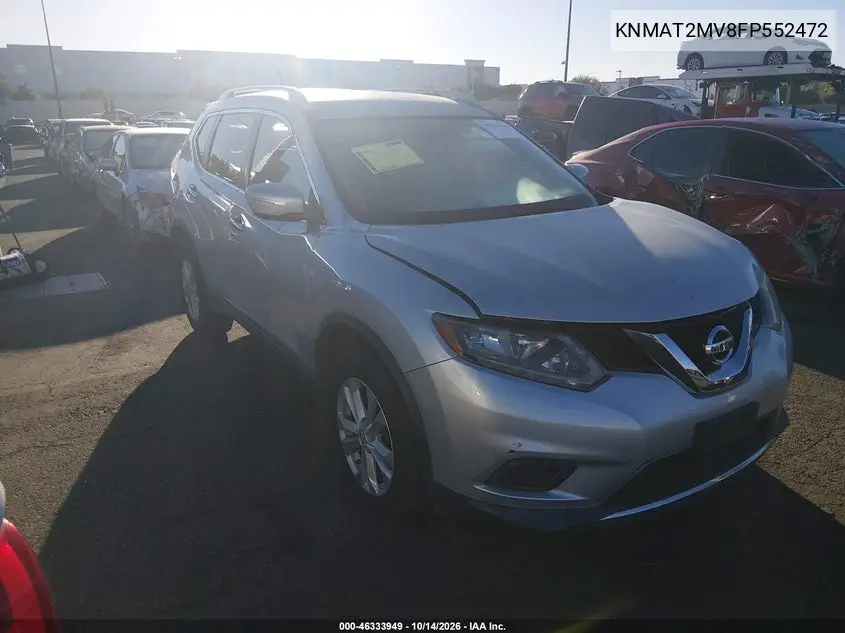 KNMAT2MV8FP552472 Nissan Rogue 2015 — повреждение Не указано, фото до ремонта