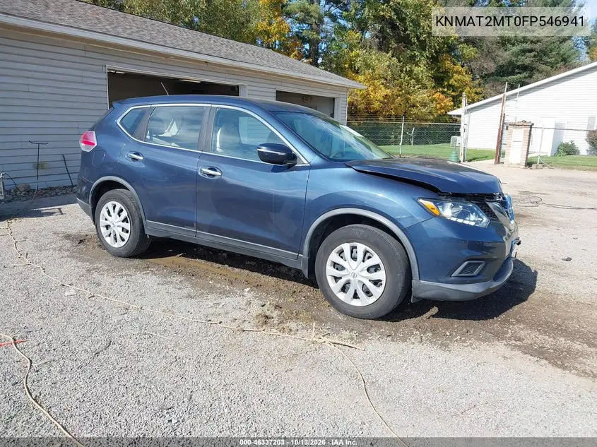 2015 Nissan Rogue S VIN KNMAT2MT0FP546941 фото 2