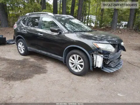 5N1AT2MTXFC800495 — 2015 Nissan Rogue, Естественный износ, фото до ремонта