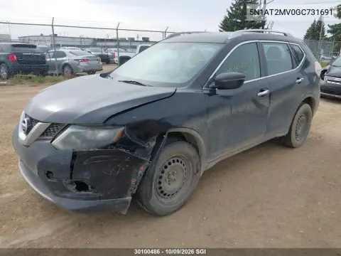 2016 Nissan Rogue S/Sl/Sv VIN 5N1AT2MV0GC731691 фото 2