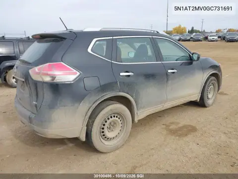 2016 Nissan Rogue S/Sl/Sv VIN 5N1AT2MV0GC731691 фото 4