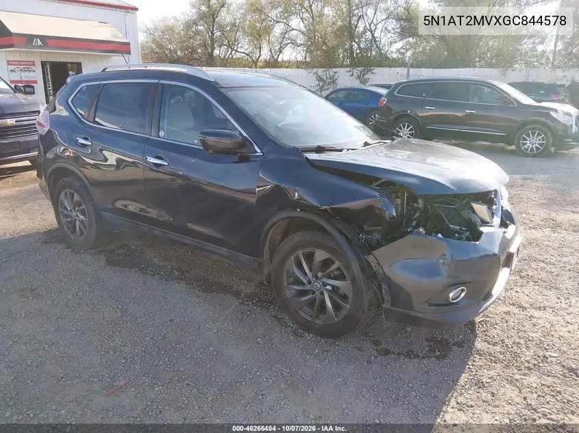2016 Nissan Rogue Sl VIN 5N1AT2MVXGC844578 фото 2