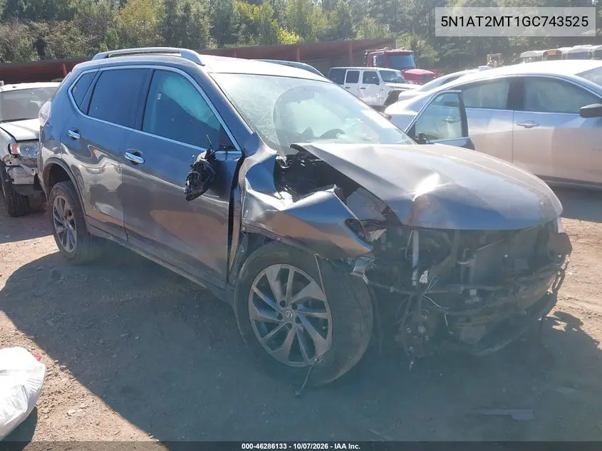 2016 Nissan Rogue Sl VIN 5N1AT2MT1GC743525 фото 1
