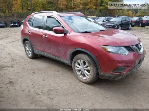 2016 Nissan Rogue Sv VIN 5N1AT2MV6GC871406 фото 2