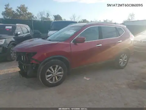 5N1AT2MT6GC860095 — 2016 Nissan Rogue, фото 3 с аукциона IAAI, Передняя часть справа
