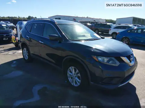 5N1AT2MT6GC846598 — 2016 Nissan Rogue, Справа сзади, фото до ремонта