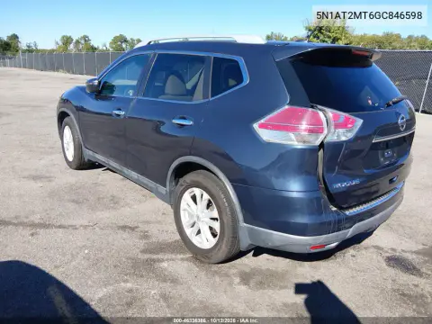 2016 Nissan Rogue Sv VIN 5N1AT2MT6GC846598 фото 3