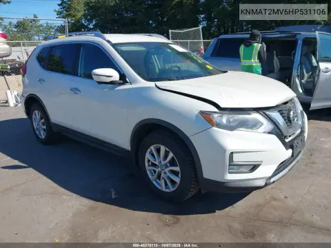 KNMAT2MV6HP531106 — 2017 Nissan Rogue, Передняя часть, фото до ремонта