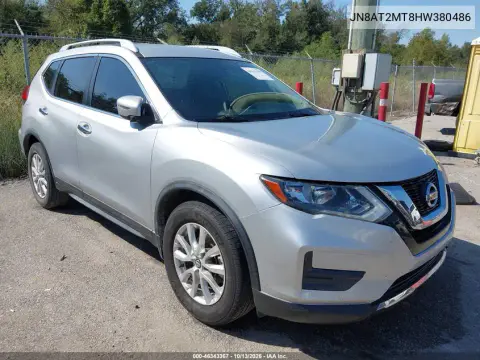 JN8AT2MT8HW380486 — 2017 Nissan Rogue, Передний левый, фото до ремонта
