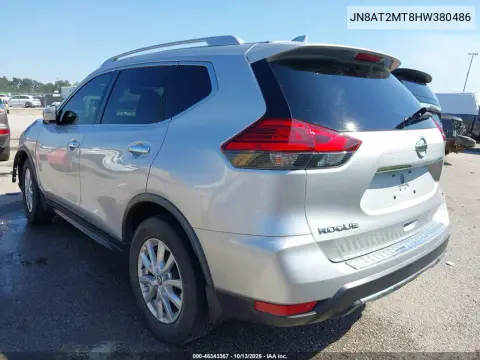 2017 Nissan Rogue Sv VIN JN8AT2MT8HW380486 фото 4