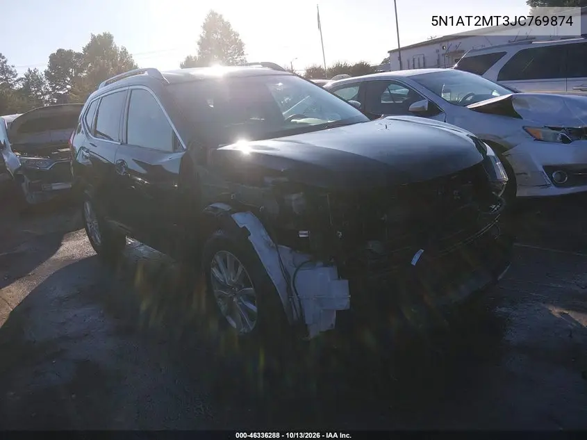 5N1AT2MT3JC769874 — 2018 Nissan Rogue, фото 2 с аукциона IAAI, Передняя часть