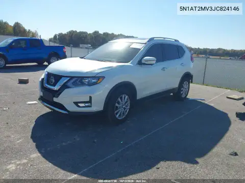 5N1AT2MV3JC824146 — 2018 Nissan Rogue, фото 3 с аукциона IAAI, Задняя часть
