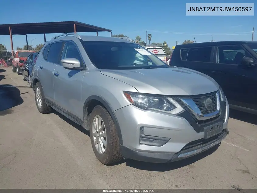 JN8AT2MT9JW450597 — 2018 Nissan Rogue, фото 2 с аукциона IAAI, Естественный износ