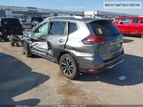 2019 Nissan Rogue Sl VIN 5N1AT2MT2KC750749 фото 3