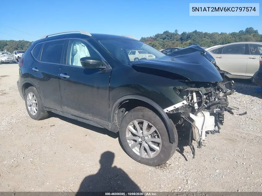 2019 Nissan Rogue Sv VIN 5N1AT2MV6KC797574 фото 1