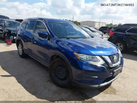 2019 Nissan Rogue S VIN 5N1AT2MT3KC746953 фото 2