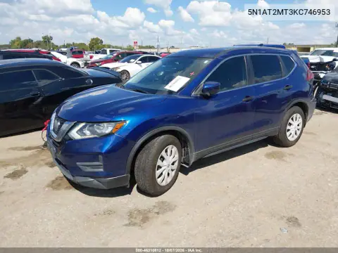 2019 Nissan Rogue S VIN 5N1AT2MT3KC746953 фото 3