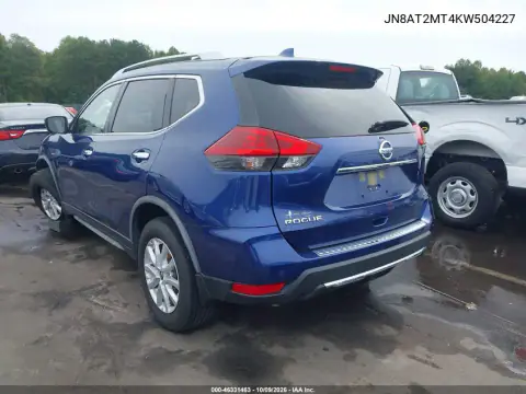 2019 Nissan Rogue Sv VIN JN8AT2MT4KW504227 фото 3
