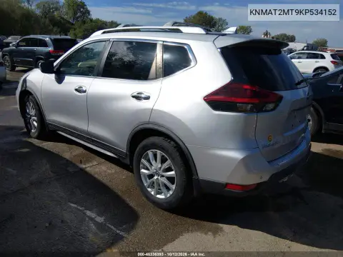 KNMAT2MT9KP534152 — 2019 Nissan Rogue, Передняя часть, фото до ремонта