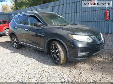 5N1AT2MT4KC722998 — 2019 Nissan Rogue, Естественный износ, фото до ремонта