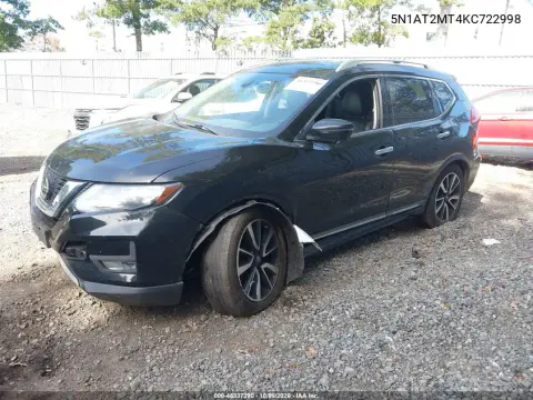 2019 Nissan Rogue Sl VIN 5N1AT2MT4KC722998 фото 3