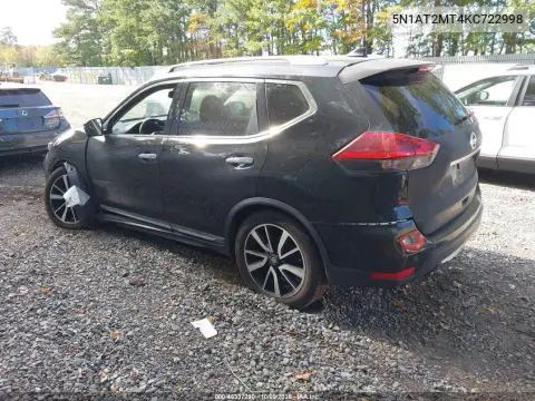 2019 Nissan Rogue Sl VIN 5N1AT2MT4KC722998 фото 4