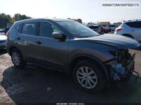 KNMAT2MVXKP500173 — 2019 Nissan Rogue, Передняя часть, фото до ремонта