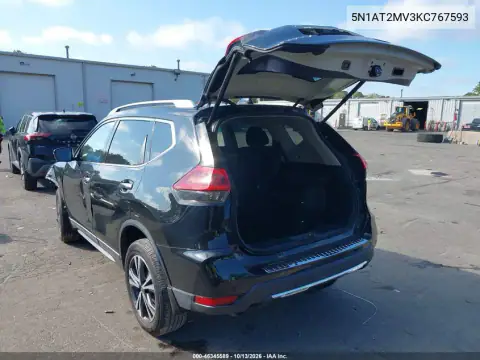 5N1AT2MV3KC767593 — 2019 Nissan Rogue, фото 3 с аукциона IAAI, Передняя часть