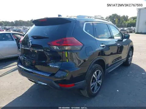 5N1AT2MV3KC767593 — 2019 Nissan Rogue, фото 4 с аукциона IAAI, Передняя часть