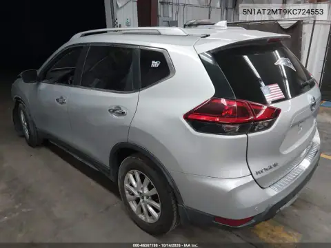 5N1AT2MT9KC724553 — 2019 Nissan Rogue, фото 4 с аукциона IAAI, Передняя часть