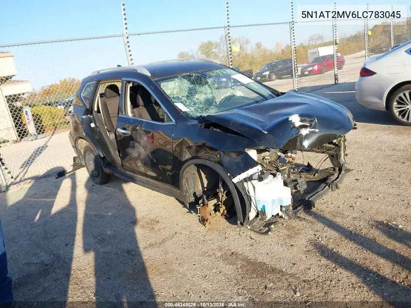 5N1AT2MV6LC783045 Nissan Rogue 2020 — повреждение Передняя часть, фото до ремонта
