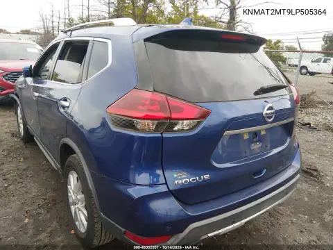 KNMAT2MT9LP505364 — 2020 Nissan Rogue, фото 3 с аукциона IAAI, Передняя часть