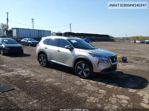 JN8AT3CBXMW240397 — 2021 Nissan Rogue, Левая сторона, фото до ремонта