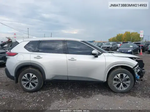 JN8AT3BB3MW214953 — 2021 Nissan Rogue, Передняя часть, фото до ремонта