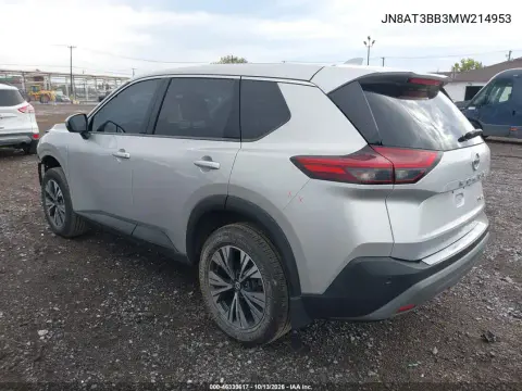 2021 Nissan Rogue Sv Intelligent Awd VIN JN8AT3BB3MW214953 фото 4